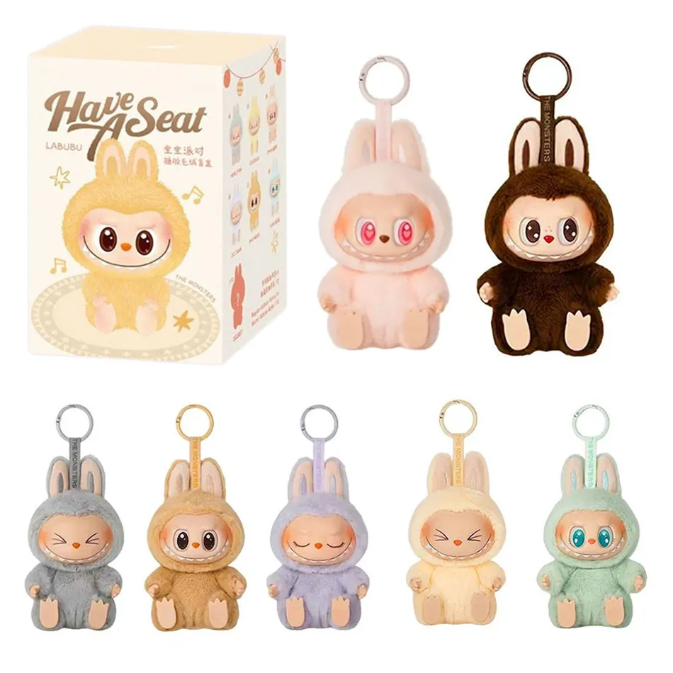 Labubu Have a Seat Monster Plush Keychain Blind Box (Random Character) - 1 PC